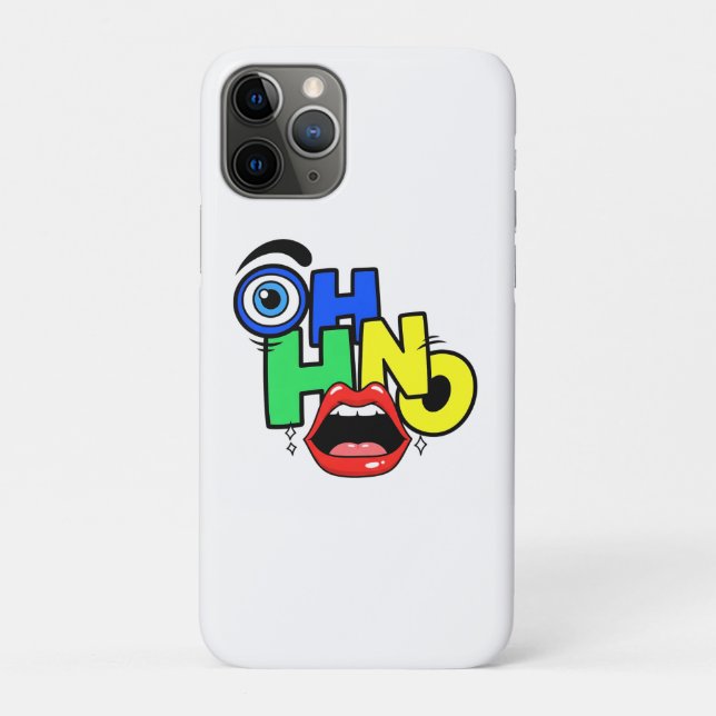 Capa Para iPhone 11 Pro Trendy Pop Art Sassy Lip (Verso)