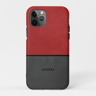 Capa Para iPhone 11 Pro Tripas vermelhas e couros cinzas