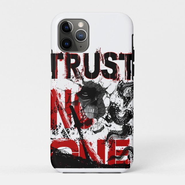 Capa Para iPhone 11 Pro trust No One (Verso)