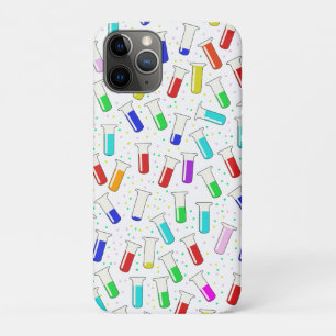 Capa Para iPhone 11 Pro Tubos de ensaio de vidro de desenho animado