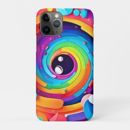 Capa Para iPhone 11 Pro Turbulência da imaginação colorida