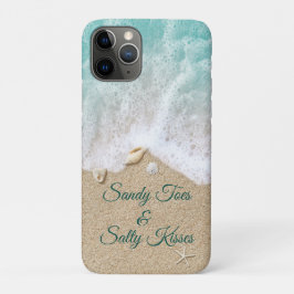 Capa Para iPhone 11 Pro Turquoise Sandy Toes Salty Kisses