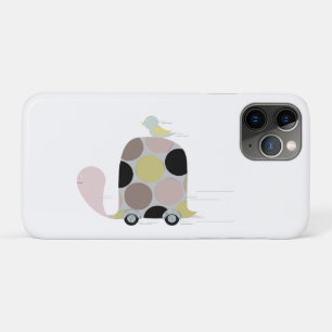 Capa Para iPhone 11 Pro Tweeter em uma Tartaruga