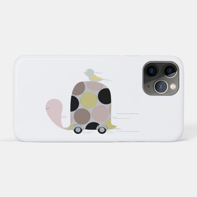 Capa Para iPhone 11 Pro Tweeter em uma Tartaruga (Verso (horizontal))
