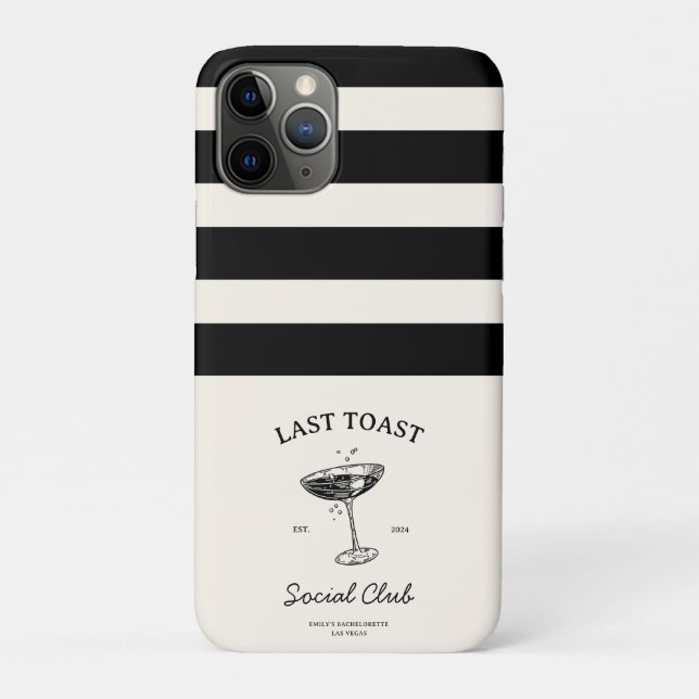 Capa Para iPhone 11 Pro Último brinde Clube Social Festa de Despedida de S (Verso)