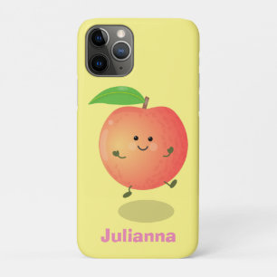 Capa Para iPhone 11 Pro Um desenho animado amarelo de pêssego bonito