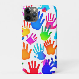 Capa Para iPhone 11 Pro Um mundo de mãos em cor