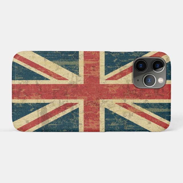 Capa Para iPhone 11 Pro Union Jack sujo (Verso (horizontal))