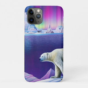 Capa Para iPhone 11 Pro Urso Polar no Gelo