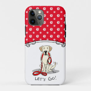 Capa Para iPhone 11 Pro Vamos! Cachorro do Retriever do Laborador Amarelo