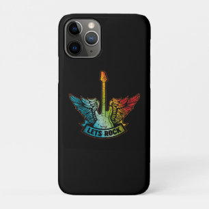 Capa Para iPhone 11 Pro Vamos Rock Legend Rock and Roll Music Guitar