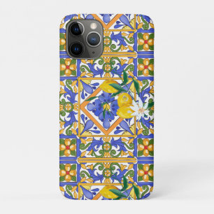 Capa Para iPhone 11 Pro Verão,citrinos,Sicília,estilo mediterrânico,limão,