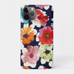 Capa Para iPhone 11 Pro Verão tropical   Design de florais coloridos
