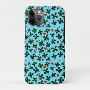 Capa Para iPhone 11 Pro Verde Folha De Pele Adorava Coração Aquarela