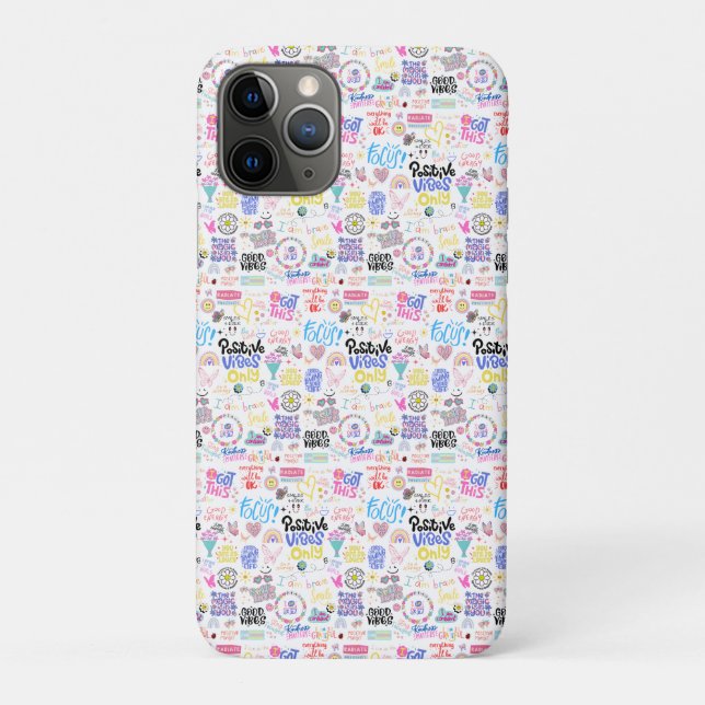 Capa Para iPhone 11 Pro Vibes Positivas (Verso)