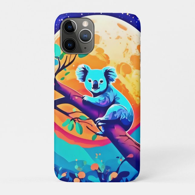 Capa Para iPhone 11 Pro Vibrant Koala Moon (Verso)