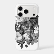 Vintage Floral Skull Classic Personalizável