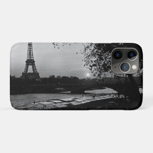Capa Para iPhone 11 Pro Vintage France Paris Eiffel torre sunset