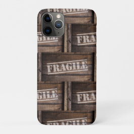 Capa Para iPhone 11 Pro Vintagem frágil da caixa de madeira
