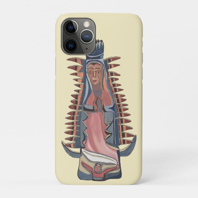 Capa Para iPhone 11 Pro Virgem Maria Nossa Senhora de Guadalupe pintura (Verso)