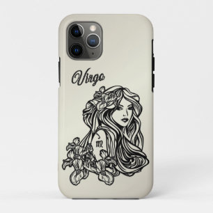 Capa Para iPhone 11 Pro Virgem Zodíaco Dourado