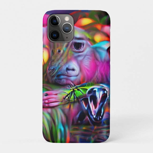 Capa Para iPhone 11 Pro Vivid Dreamscape: Agrizoofobia (Verso)