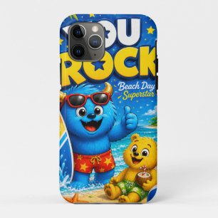 Capa Para iPhone 11 Pro Você Balança Dia de Praia Monstro Tropical Colagem