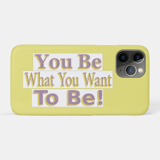 Capa Para iPhone 11 Pro "Você É!" Design bonito. Comprar Agora (Verso (horizontal))