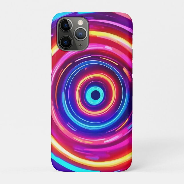 Capa Para iPhone 11 Pro Vórtice claro brilhante (Verso)