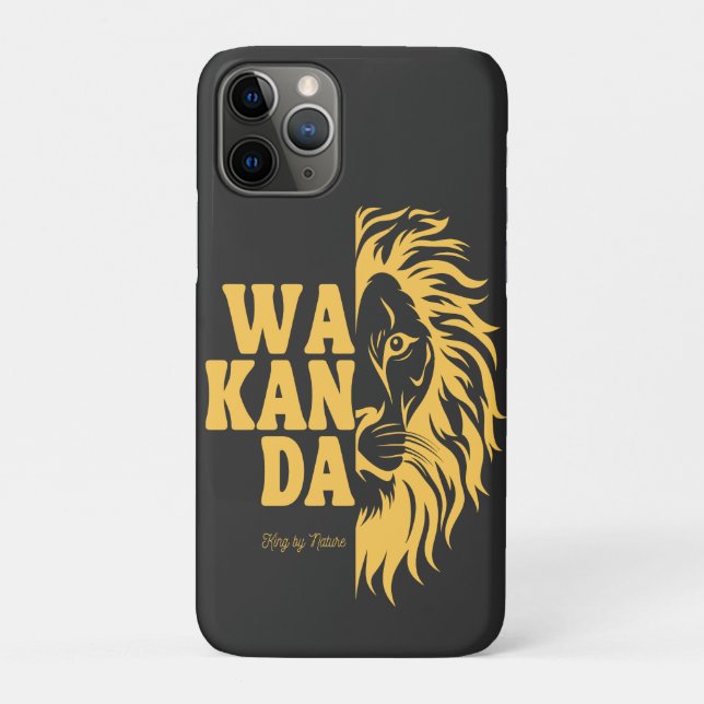 Capa Para iPhone 11 Pro WAKANDA: King By Nature |  (Verso)