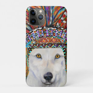 Capa Para iPhone 11 Pro White Wolf Art