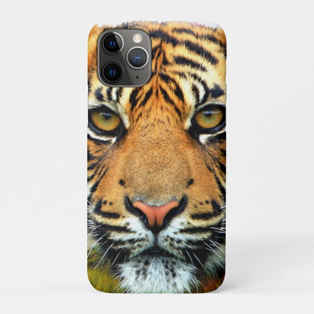 Capa Para iPhone 11 Pro Wild Tiger Face (Verso)