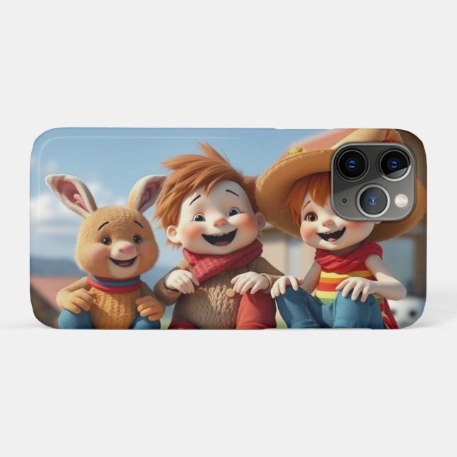 Capa Para iPhone 11 Pro Winterfreunde im Glück (Verso (horizontal))