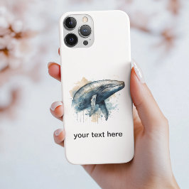 Capa Para iPhone 11 Pro Wonder de Baleia de Aquarela, personalizado