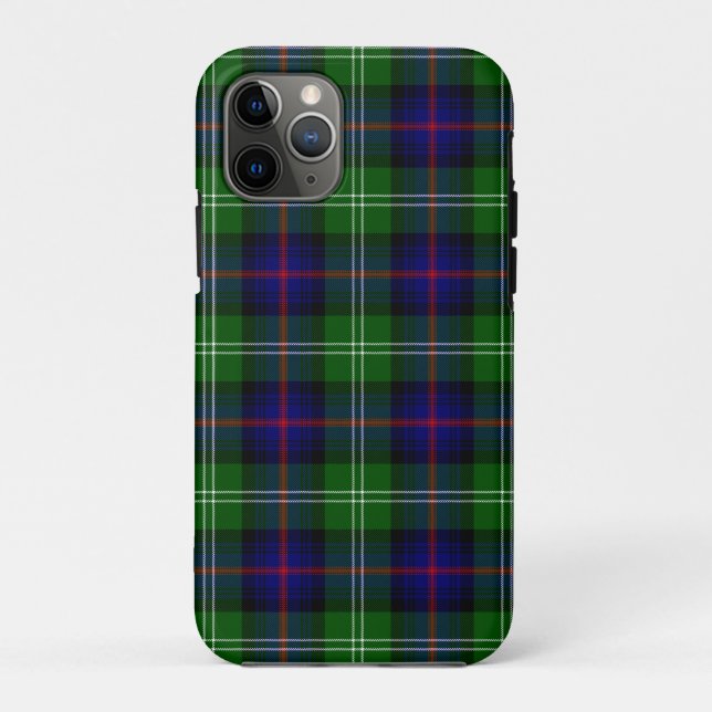Capa Para iPhone 11 Pro Xadrez azul-tartã-sul (Verso)