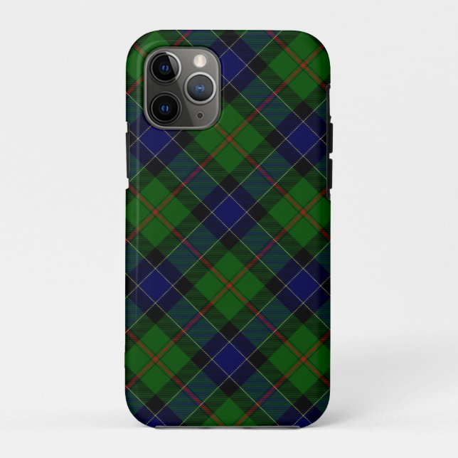 Capa Para iPhone 11 Pro Xadrez azul-tartan-gilvie (Verso)