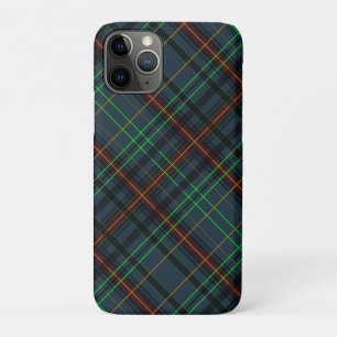 Capa Para iPhone 11 Pro Xadrez em azul, laranja, verde...