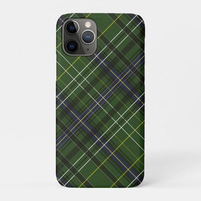 Capa Para iPhone 11 Pro Xadrez verde (Verso)