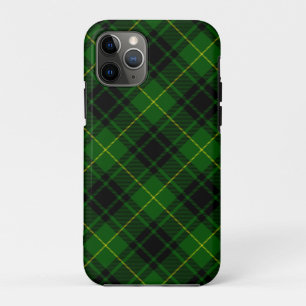 Capa Para iPhone 11 Pro Xadrez verde MacArthur tartan