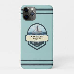 Capa Para iPhone 11 Pro Yacht club Marinho Náutico