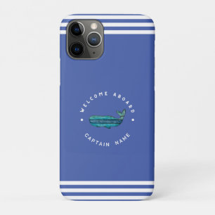 Capa Para iPhone 11 Pro Yacht clube de ancoragem náutica Marinho azul à ve