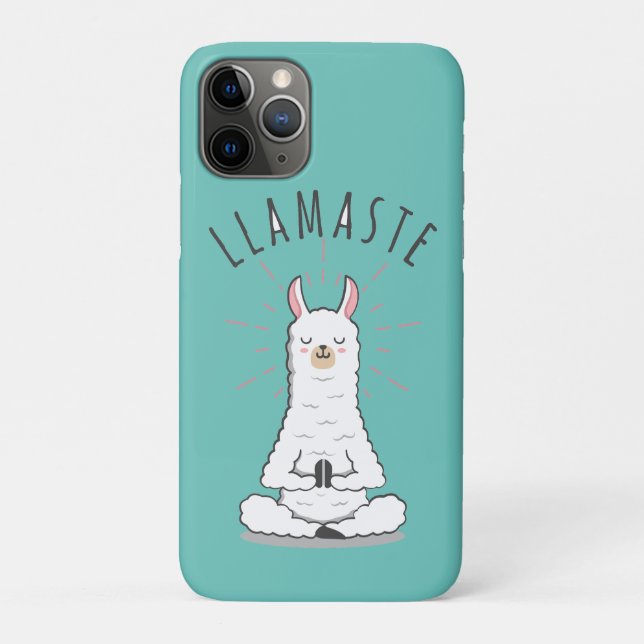 Capa Para iPhone 11 Pro Yoga Llama - Llamaste Pun (Verso)