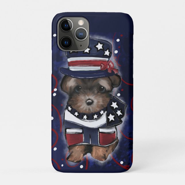 Capa Para iPhone 11 Pro Yorkie Poo (Verso)