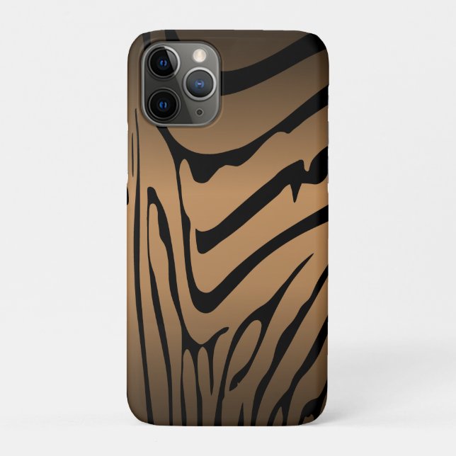 Capa Para iPhone 11 Pro Zesty Zebra Brown (Verso)