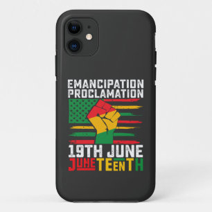 Capa Para iPhone 11 Proclamação da Junta da Liberdade Negra