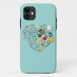 Capa Para iPhone 11 Professor Instrutor Professor Tool Heart