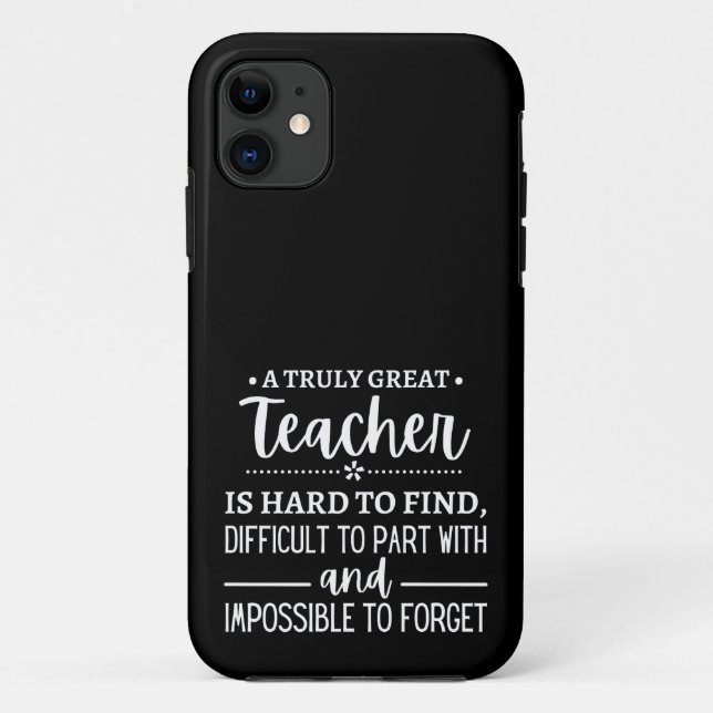 Capa Para iPhone 11 Professor verdadeiramente Excelente (Verso)
