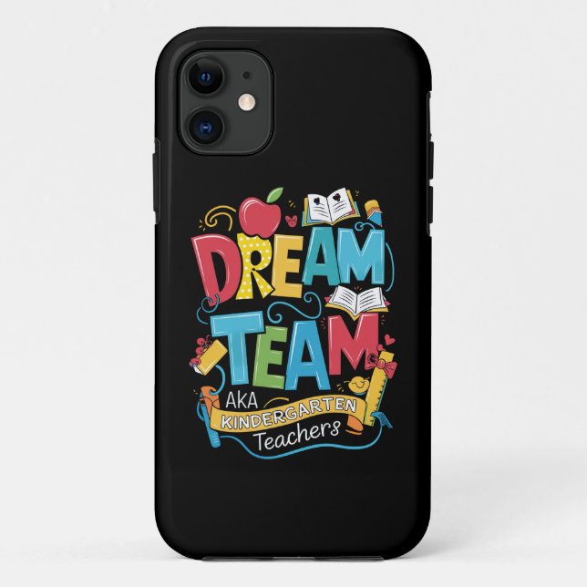 Capa Para iPhone 11 Professores do Jardim de Infância do Dream Team de (Verso)