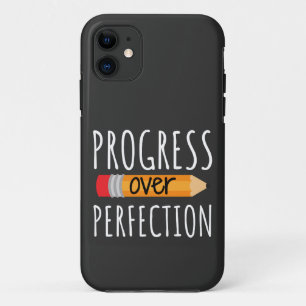 Capa Para iPhone 11 Progresso Motivacional Sobre A Perfeição