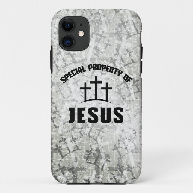 Capa Para iPhone 11 Propriedade especial do cristão de Jesus (Verso)